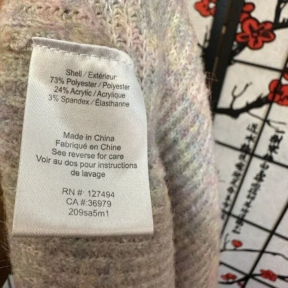 Anthropologie Heartloom Skirt Confetti Cable Knit Size M Stretch - Picture 6 of 6